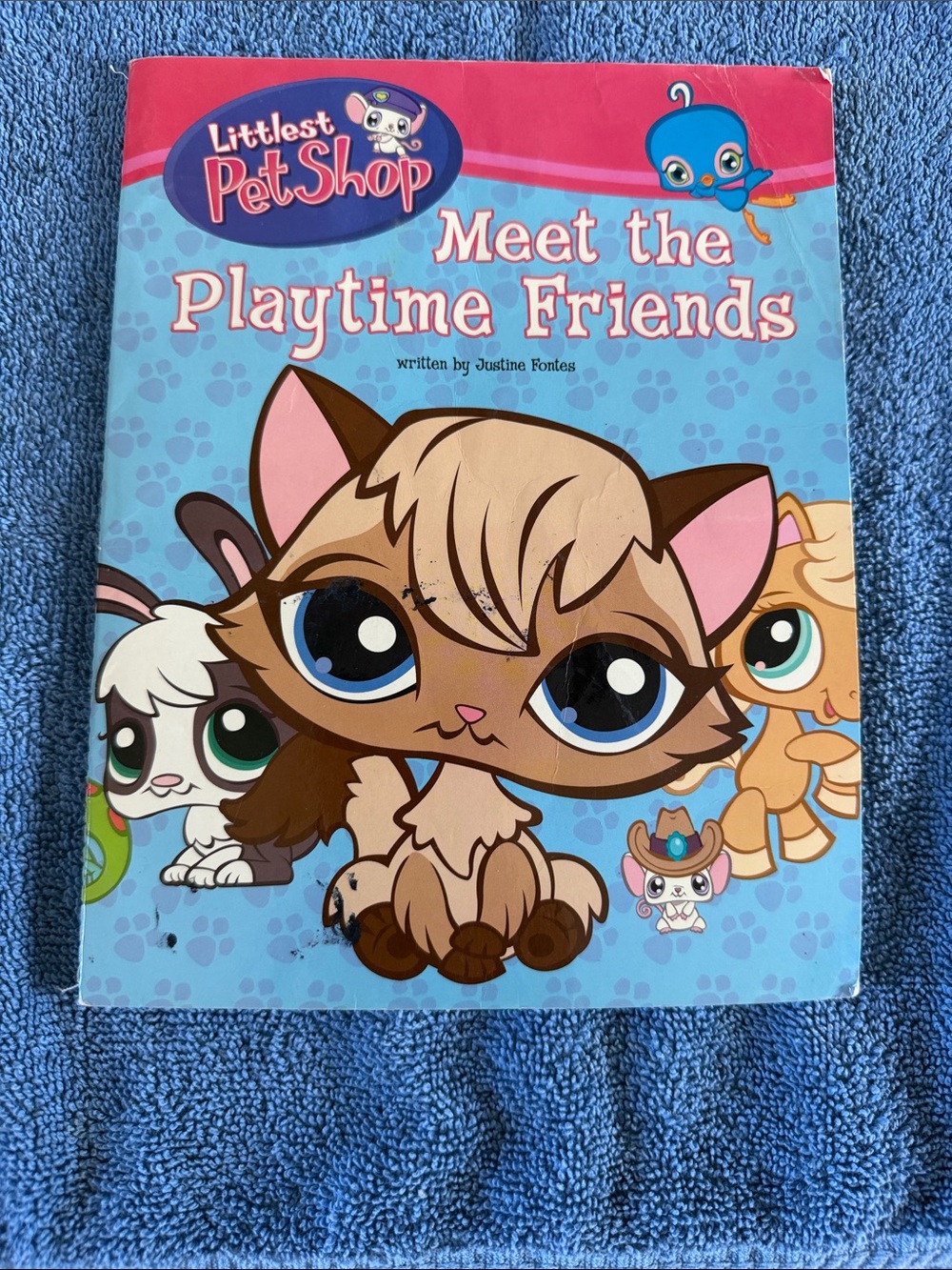 Littlest Pet Shop Blue Cover Playtime Friends Book